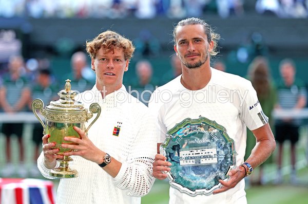 Winner Jannik Sinner Italy & runner up Alexander Zverev Germany Wimbledon Final 2026