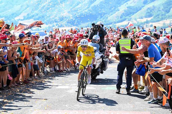 Tadej Pogacar Slovenia breakaway Stage 10 win Tour de France 2026