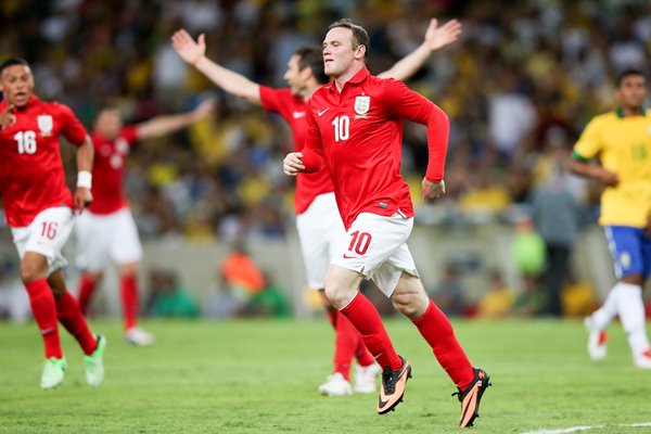 Wayne Rooney scores England v Brazil 2013