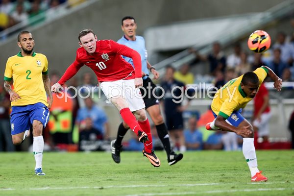 Wayne Rooney scores England v Brazil 2013