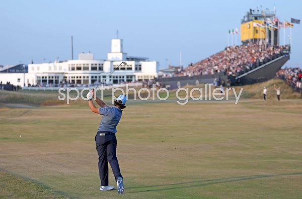 Tommy Fleetwood England 18th hole Day 2 Open Championship Royal Birkdale 2026