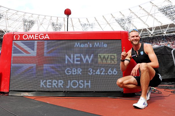Josh Kerr Great Britain sets new Mile World Record London 2026