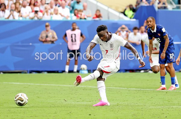 Bukayo Saka England penalty v France Miami World Cup 2026