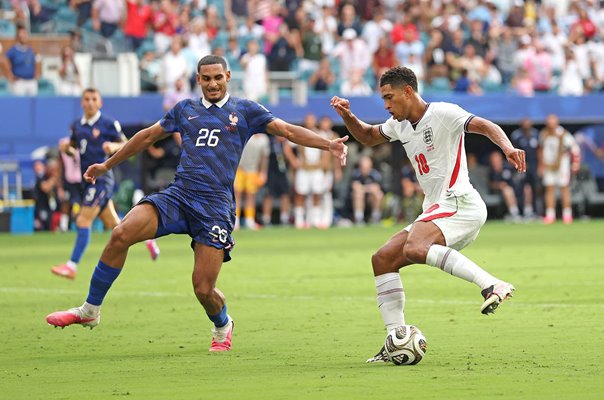 Jude Bellingham England v Maxence Lacroix France Miami World Cup 2026