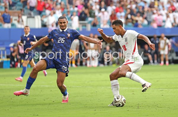 Jude Bellingham England v Maxence Lacroix France Miami World Cup 2026