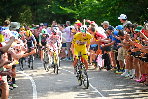 Tadej Pogacar Slovenia breakaway Stage 14 Tour de France 2026