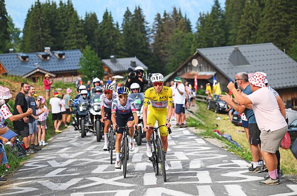 Remco Evenepoel Belgium & Tadej Pogacar Slovenia Stage 15 Tour de France 2026 