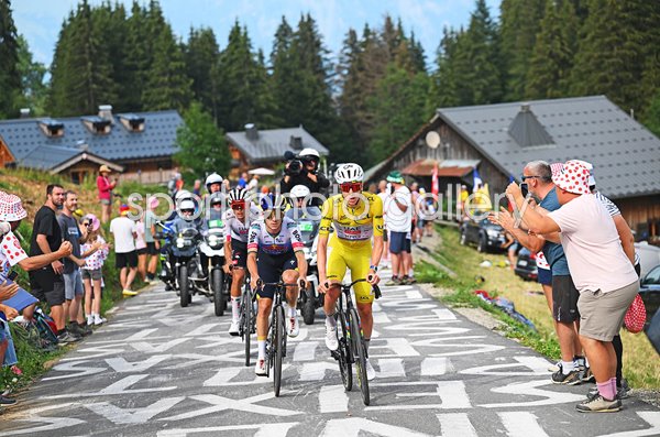 Remco Evenepoel Belgium & Tadej Pogacar Slovenia Stage 15 Tour de France 2026 