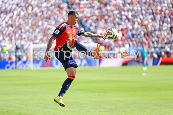 Pedro Porro Spain in control v Argentina World Cup Final 2026