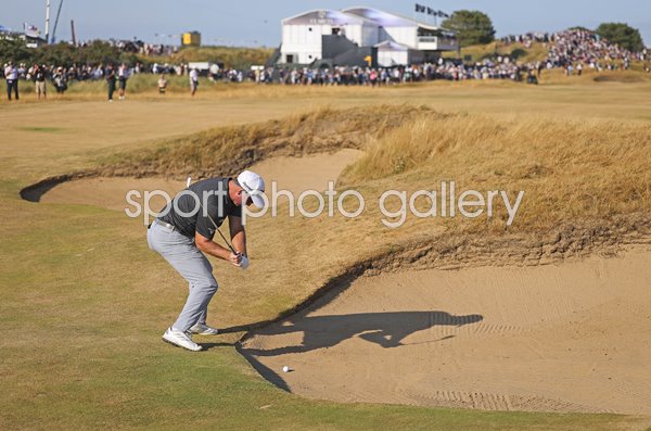 Ryan Fox New Zealand fairway bunker 17th Day 4 Open Royal Birkdale 2026