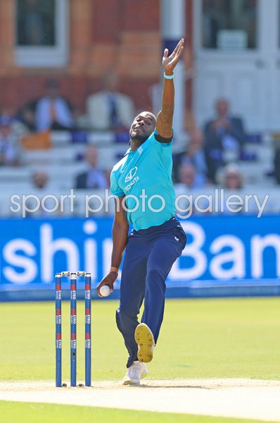 Jofra Archer England bowls v India 3rd ODI Lord's 2026