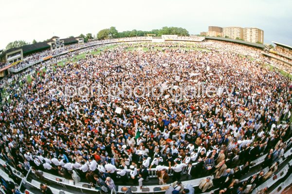 Crowds on the pitch - Cricket World Cup 1983