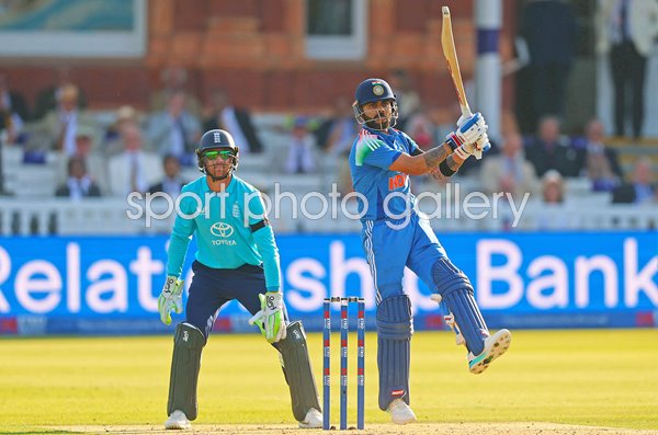 Virat Kohli India hits a six v England ODI Lord's 2026