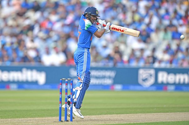 Shubman Gill India bats v England 1st ODI Edgbaston 2026
