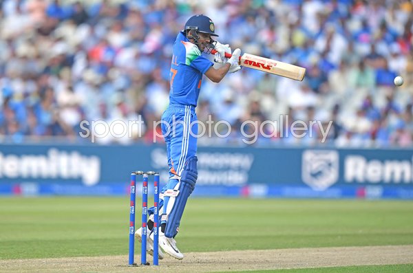 Shubman Gill India bats v England 1st ODI Edgbaston 2026