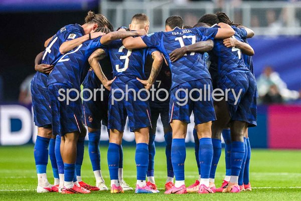 France team huddle v Iraq Group I Philadelphia Stadium World Cup 2026