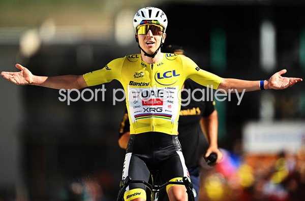 Tadej Pogacar Slovenia wins Alpe d'Huez Stage 19 Tour de France 2026