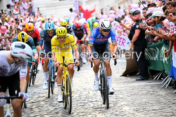 Mathieu van der Poel Netherlands & Tadej Pogacar Stage 21 Tour de France 2026