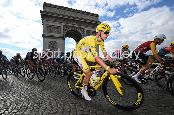Tadej Pogacar Slovenia Arc de Triomphe Tour de France Paris 2026