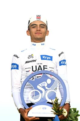 Isaac Del Toro Mexico White Jersey Stage 21 Paris Tour de France 2026