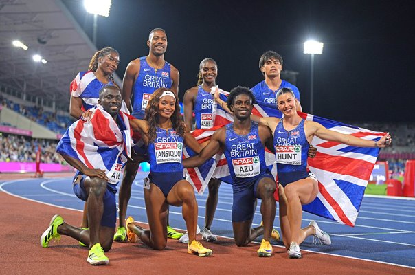 Great Britain Men & Women Sprint Relay Gold European Athletics Birmingham 2026
