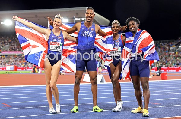 Great Britain 4x100m Mixed Relay Gold European Athletics Birmingham 2026 