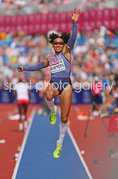 Jazmin Sawyers Great Britain Long Jump European Athletics Birmingham 2026