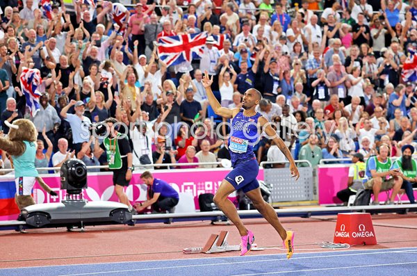 Matthew Hudson-Smith Great Britain 400m Gold European Athletics Birmingham 2026