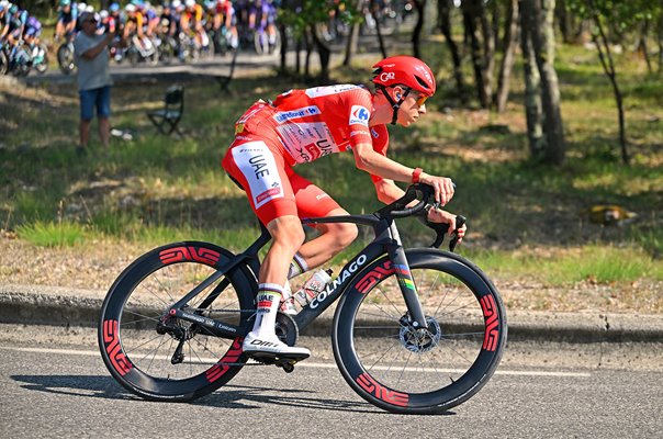 Tadej Pogacar Slovenia Red Jersey Stage 2 Vuelta a Espana 2026
