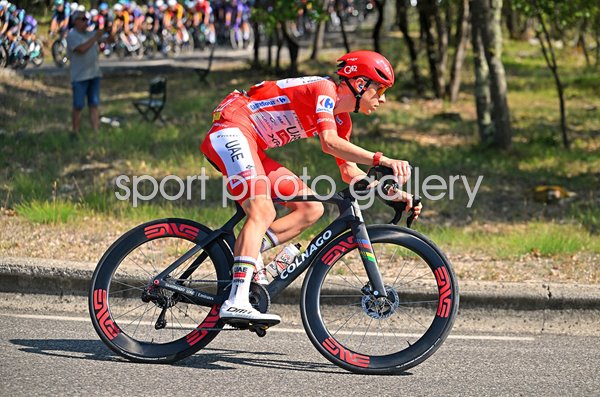 Tadej Pogacar Slovenia Red Jersey Stage 2 Vuelta a Espana 2026