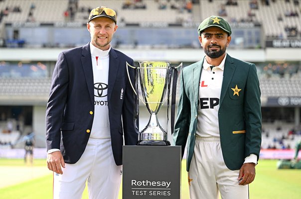 England captain Joe Root & Pakistan captain Babar Azam Headingley 2026