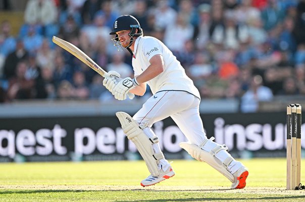 Jordan Cox England bats v Pakistan Headingley Test Match 2026