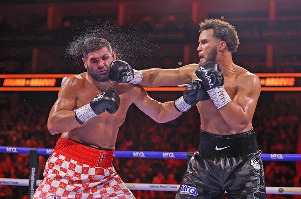 Moses Itauma punches Filip Hrgovic Heavyweight Fight London 2026