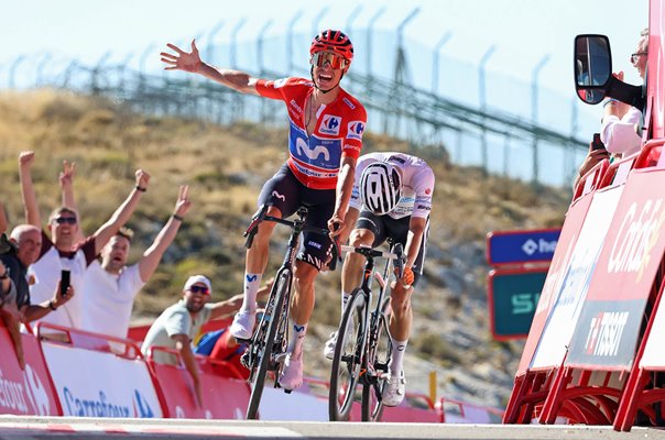 Enric Mas Spain celebrates win Stage 9 La Vuelta 2026