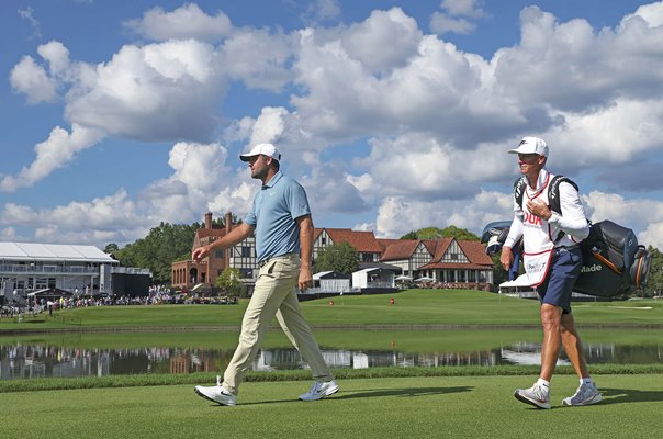 Scottie Scheffler USA & caddie Ted Scott TOUR Championship Atlanta 2026