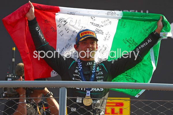 Kimi Antonelli Italy celebrates Italian Grand Prix win Monza 2026