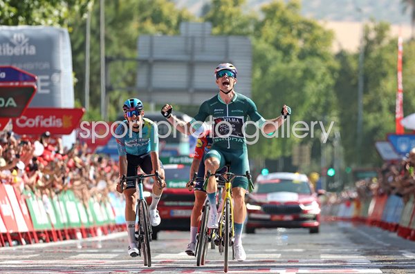 Wout Van Aert Belgium celebrates Stage 15 win La Vuelta 2026