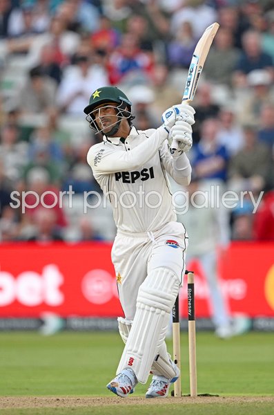 Razaullah Pakistan six v England Edgbaston Test Match 2026