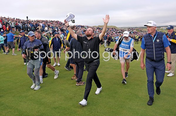Shane Lowry Ireland celebrates Final Round Irish Open Doonbeg 2026