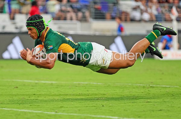 Kurt-Lee Arendse South Africa scores v New Zealand Greatest Rivalry Baltimore 2026