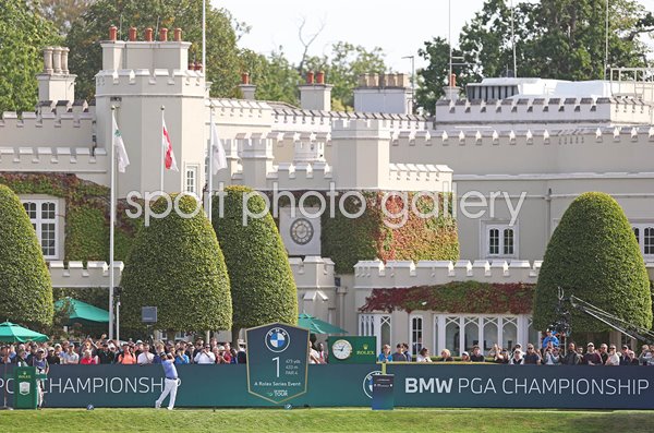 JJ Spaun USA 1st tee Day 4 PGA Championship Wentworth 2026