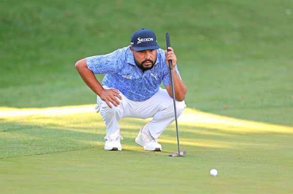 JJ Spaun USA 18th green Day 4 PGA Championship Wentworth 2026