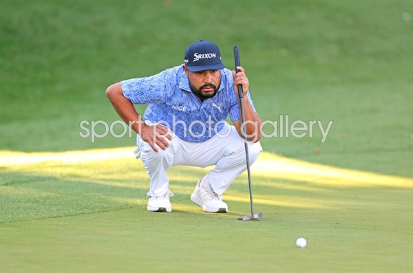 JJ Spaun USA 18th green Day 4 PGA Championship Wentworth 2026