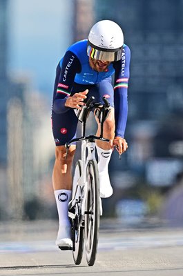Filippo Ganna Italy Time Trial Silver Road World Championships Montreal 2026