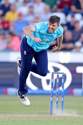 Jamie Overton England bowls v Sri Lanka ODI Durham 2026