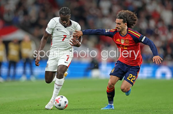 Bukayo Saka England v Marc Cucurella Spain Nations League 2026/27 