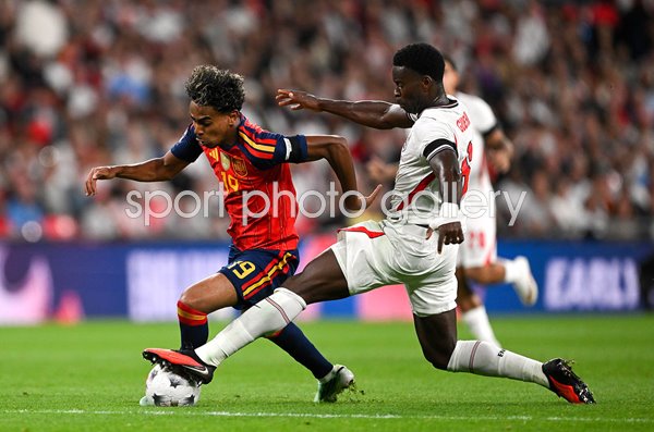 Lamine Yamal Spain v Mark Guehi England Wembley Nations League 2026/27 