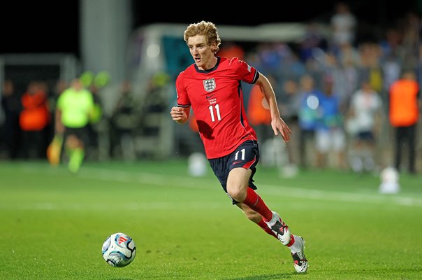 Anthony Gordon England on the ball v Croatia Rijeka Nations League 2026/27