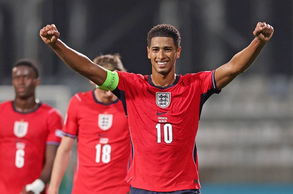Jude Bellingham England celebrates v Croatia Rijeka Nations League 2026/27