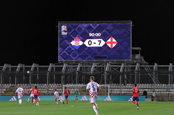England 7 - 0 Croatia Scoreboard Rijeka Nations League 2026/27